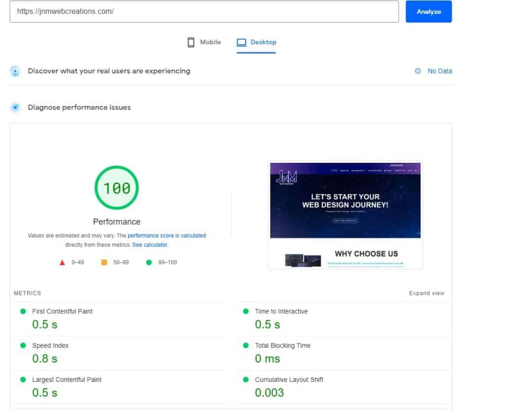 Rabbit Loader PageSpeed Insights Desktop Website Speed