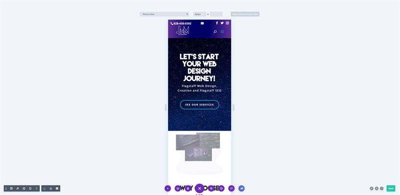 Divi Web Design for Mobile